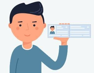 Exemplo: selfie segurando documento